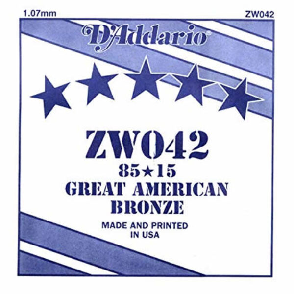 D'ADDARIO ZW042 corda singola bronso 042