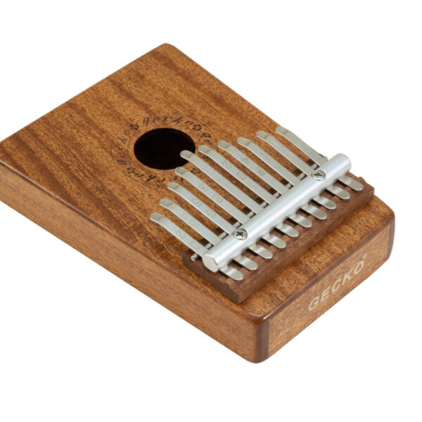 DIMAVERY KL-2 Kalimba 10 toni in legno con cusotida, panno in microfibra e martello
