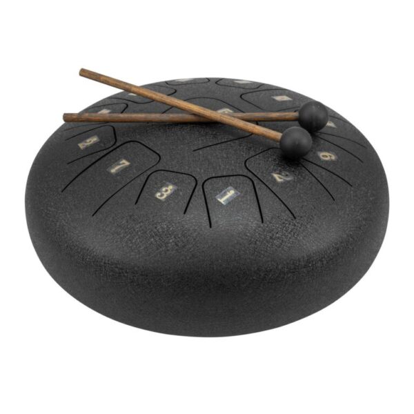 DIMAVERY TD-12 Steel Tongue Drum a 13 toni in Do Maggiore con accessori