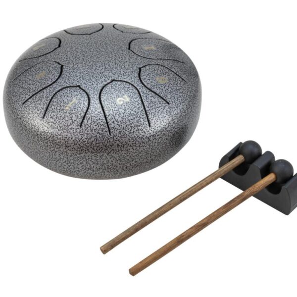 DIMAVERY TD-8 Steel Tongue Drum a 8 toni in Do con accessori
